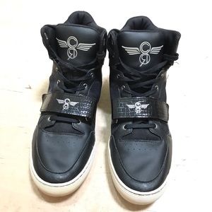 Creative Recreation High Top Sneakers Size 13 Black Leather